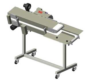 

 heat sealer with trim on inclined comp belt conveyor - ss1500tl - ssc680fcb